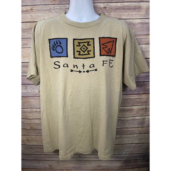 Vintage 90s 1994 Arrow Bear Sante Fe Aztec Style Native Art Shirt Size XL - Picture 1 of 12